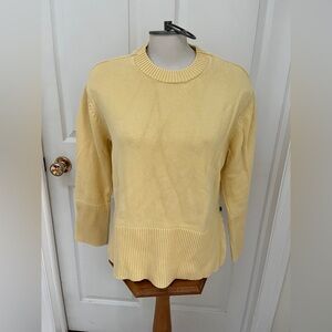 Gap Yellow cotton Knit Sweater size medium
